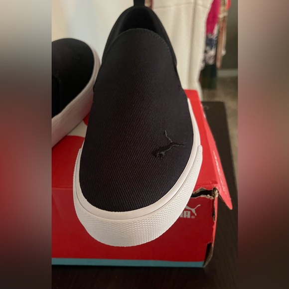 Puma Black and White Slip-On Loafers Size 10 they are new in box! - Picture 7 of 10